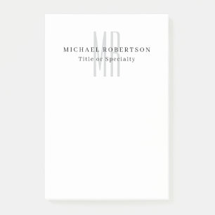 Professionelles klassisches Monogramm-Minimalist P Post-it Klebezettel