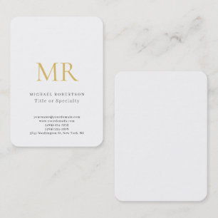 Professionelles klassisches Monogramm-Minimalist P Visitenkarte
