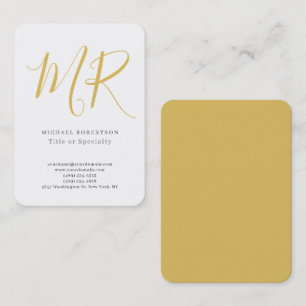 Professionelles klassisches Monogramm-Minimalist P Visitenkarte