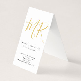 Professionelles klassisches Monogramm Minimalistis Visitenkarten