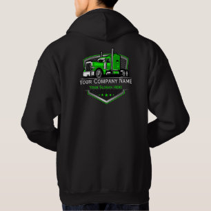 Professionelles Lastwagen-Transportunternehmen Hoodie
