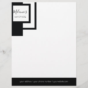 Professionelles Logo - monochromes Architekturdesi Briefbogen