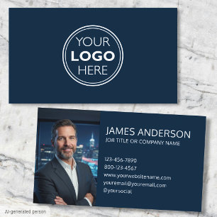 Professionelles Logo Profilfoto Minimalistisch Nav Visitenkarte
