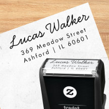 Professionelles Minimal-Rücksendeadress-Stempel