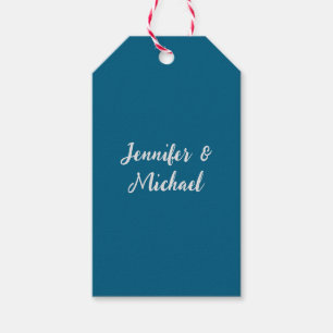 Professionelles minimalistisches ozeanblaues Kalli Geschenkanhänger