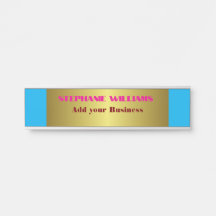 Professionelles modernes blau-goldenes Büro Namens