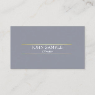 Professionelles modernes Design Grau Gold Elegant Visitenkarte