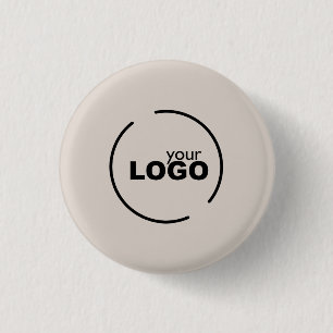Professionelles modernes Geschäftslogo Beige Button