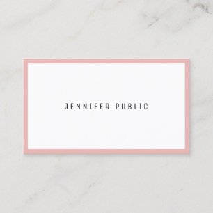 Professionelles modernes minimalistisches Design E Visitenkarte
