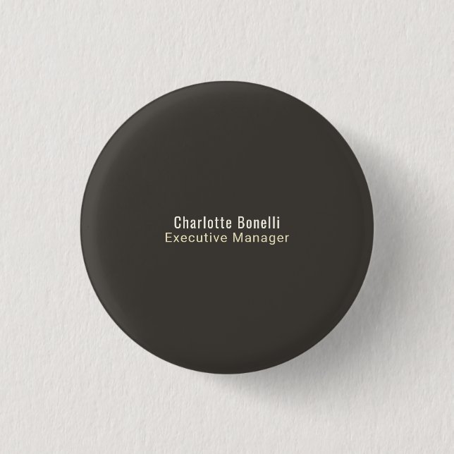 Professionelles modernes minimalistisches Design m Button (Vorderseite)