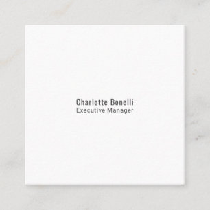 Professionelles modernes minimalistisches Design Quadratische Visitenkarte