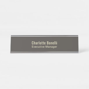 Professionelles modernes minimalistisches Design Schreibtischnamensplakette