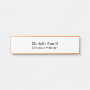 Professionelles modernes minimalistisches Design Türschild