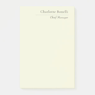 Professionelles modernes minimalistisches einfache post-it klebezettel