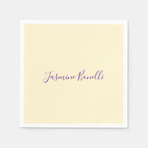 Professionelles modernes minimalistisches Pastell- Serviette