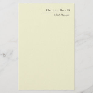 Professionelles modernes minimalistisches Plain Be Briefpapier