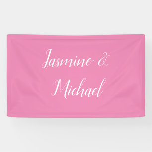 Professionelles modernes minimalistisches Rosa Banner