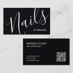 Professionelles modernes Nagelstudio für Skripte Visitenkarte