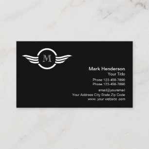 Professionelles Monogramm-Logo-Design Visitenkarte