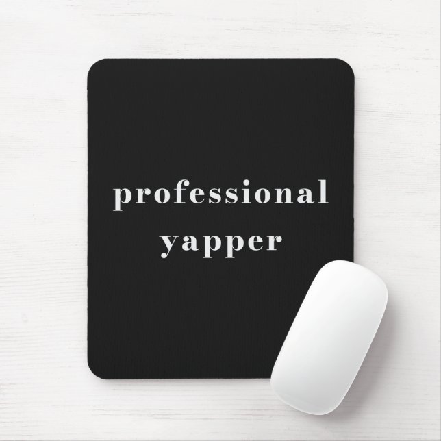 Professionelles Plappertasche-Shirt – Lustiges Ges Mousepad (Mit Mouse)