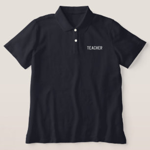 Professionelles Poloshirt mit Stickerei für Lehrer