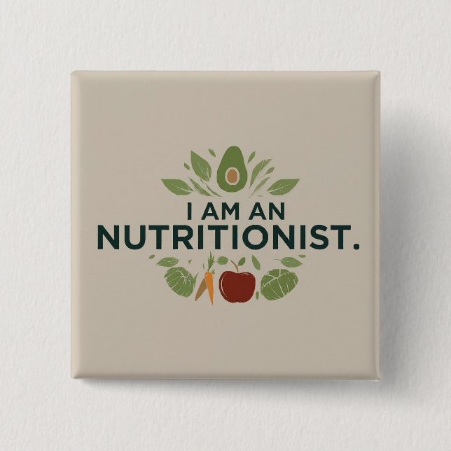 Professionelles Quadrat Button (Vorderseite)