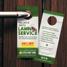 Professionelles Rasenpflege-Service-Flyer