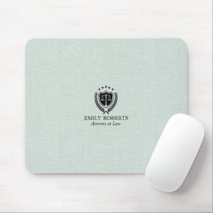 Professionelles Rechtsanwaltsbüro Blassblau-grünes Mousepad