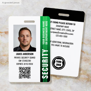 Professionelles Sicherheitswache-Offizier-ID-Foto Ausweis