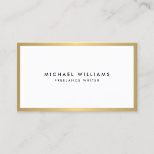 Professionnel Faux Gold et Carte de visite blanc