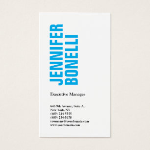 Professionnel minimaliste moderne bleu foncé