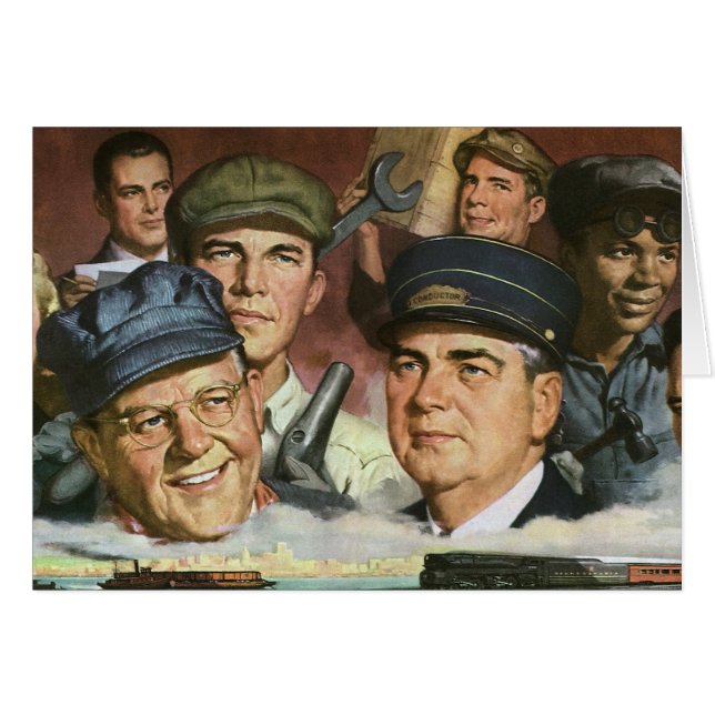 Professions commerciales, patriotisme Vintage (Devant horizontal)