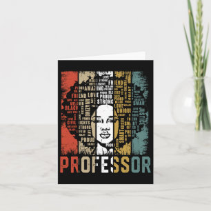 Professor Afro American Women Black History Karte