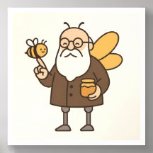 Professor Bumble Whimsical Wandfliese 
