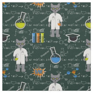 Professor Cat Fabric Stoff