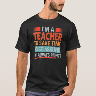 Professor für Lehrerausbildung Zurück T-Shirt