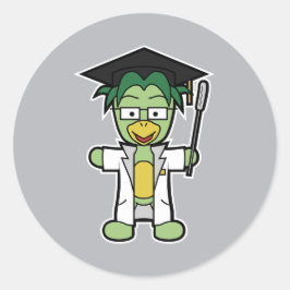 Professor Kappa - Doktor der Yokai-Studien Runder Aufkleber
