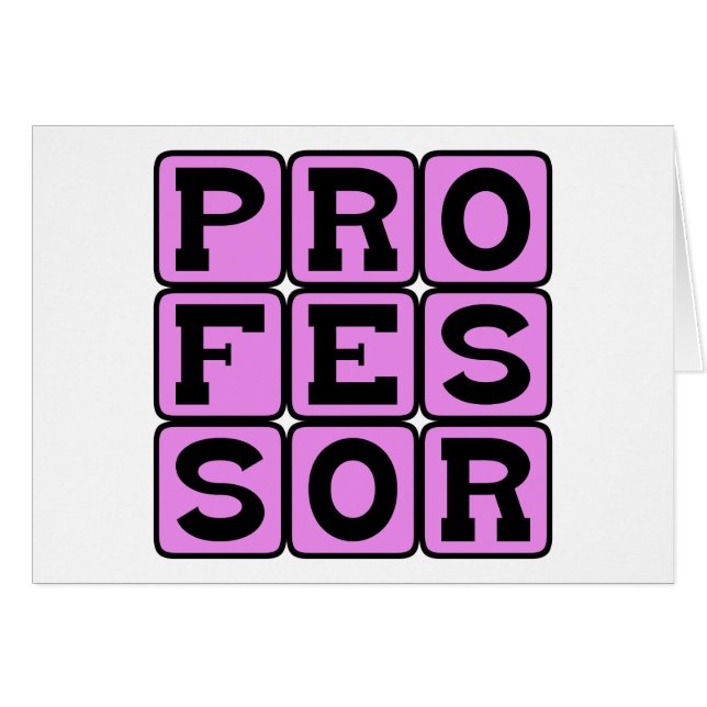 Professor, Lehrer für Uni (Vorderseite (Horizontal))