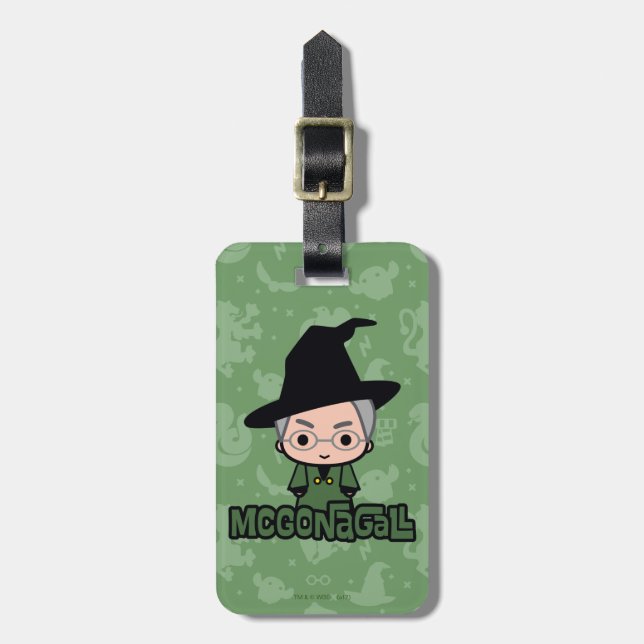 Professor McGonagall Cartoon Art Gepäckanhänger (Vorderseite vertikal)