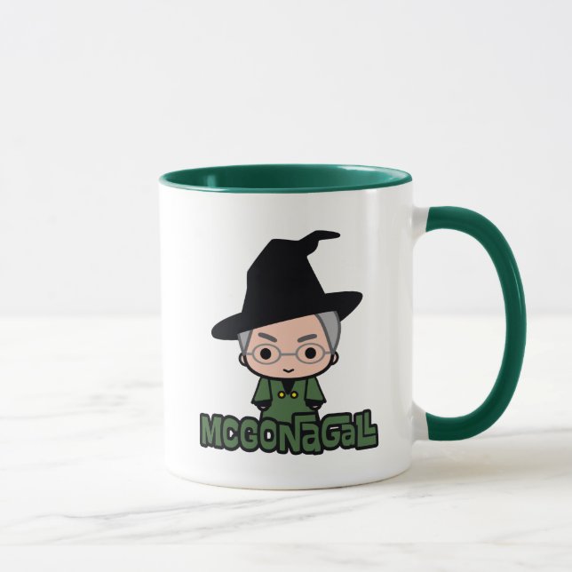 Professor McGonagall Cartoon Art Tasse (Rechts)