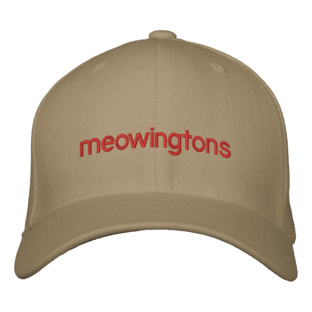 Professor Meowingtons Hat Bestickte Kappe (Vorderseite)