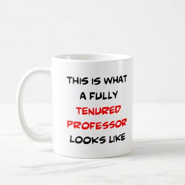Professor mit voller Festanstellung Kaffeetasse (Links)