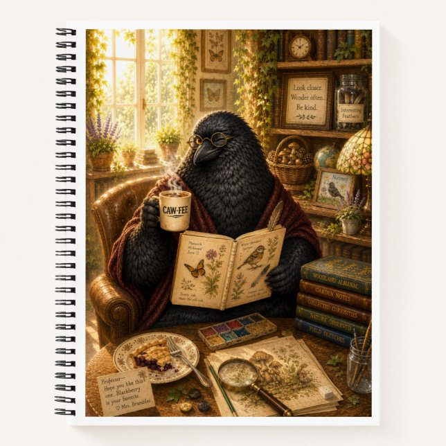 Professor Nevermores Naturjournal Notizbuch (Vorderseite)