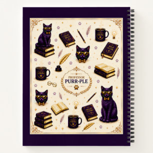 Professor Purr-Ple™ Spiralblock Notizbuch