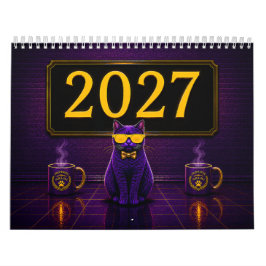 Professor Purr-ples 2027-Jahreskalender Kalender