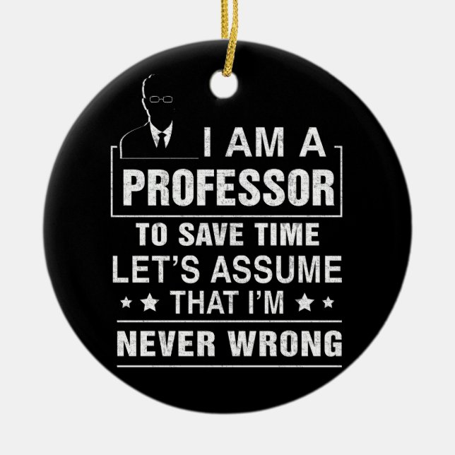 Professor Rett Time School Uni Math Friends Keramik Ornament (Vorne)