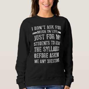 Professor Sprichwort von der Studentin Es ist in d Sweatshirt