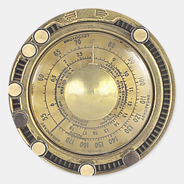 Professor Temple's Adaptive Marconiscope Runder Aufkleber (Vorderseite)