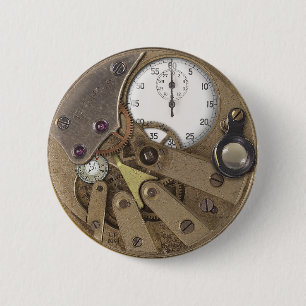 Professor Temples Chronoticulator Pin Button