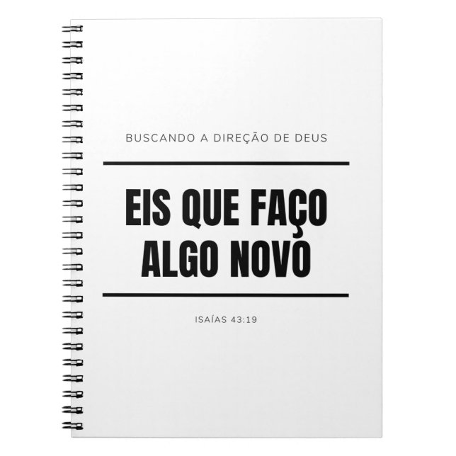Profetizando - caderno personalizado notizblock (Vorderseite)